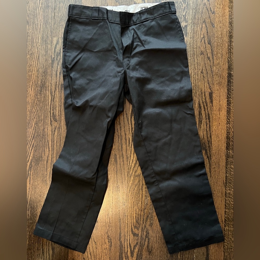 Dickies Men's Black 874 Straight-Leg Work Pants